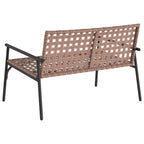 vidaXL Gartenstuhl Braun 110,5 x 79 x 75,5 cm Poly-Rattan