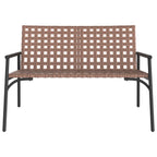 vidaXL Gartenstuhl Braun 110,5 x 79 x 75,5 cm Poly-Rattan