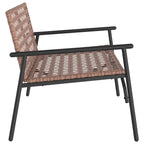 vidaXL Gartenstuhl Braun 110,5 x 79 x 75,5 cm Poly-Rattan