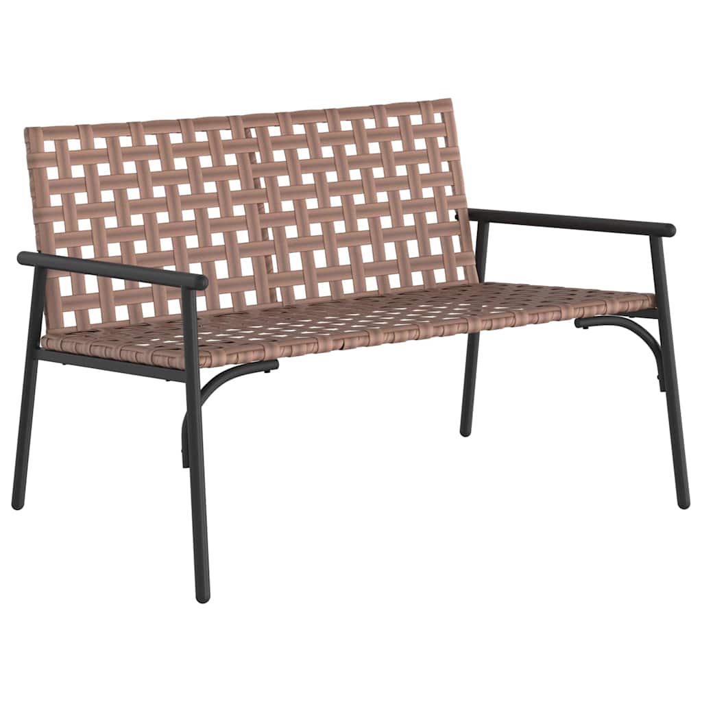 vidaXL Garten Essgruppe 4 pcs Braun Poly-Rattan