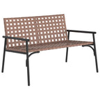 vidaXL Garten Essgruppe 4 pcs Braun Poly-Rattan