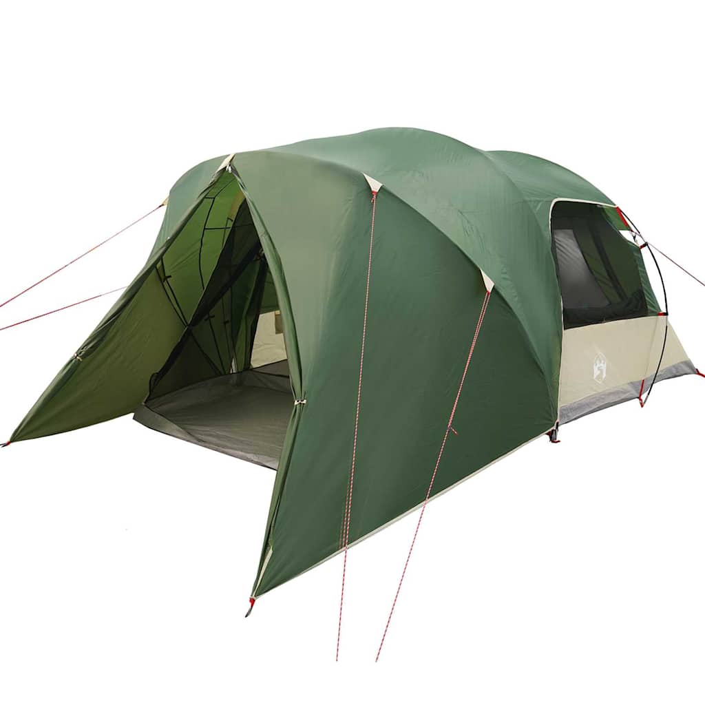 vidaXL Dome Zelt für 4 Personen mit Dach Grün 455 x 252 x 178 cm