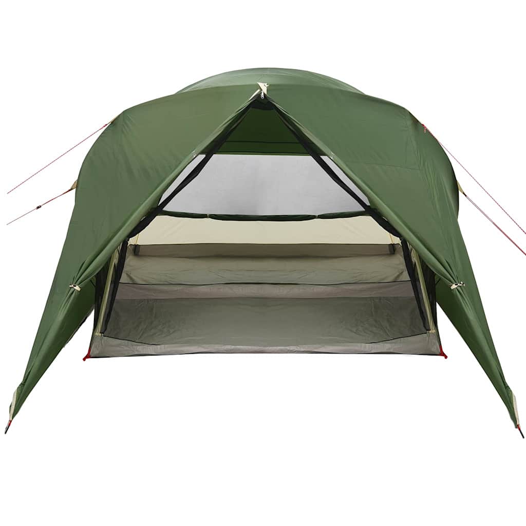 vidaXL Dome Zelt für 4 Personen mit Dach Grün 455 x 252 x 178 cm