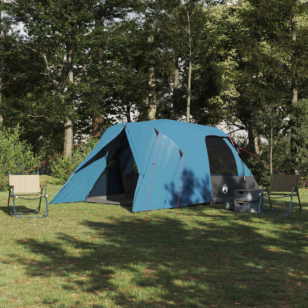 vidaXL Dome Zelt für 4 Personen mit Dach Grün 455 x 252 x 178 cm