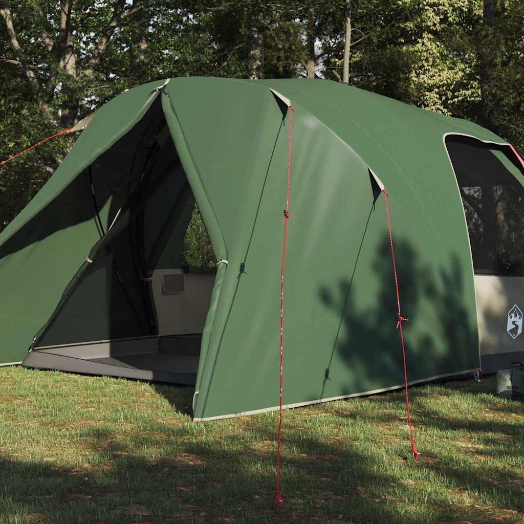 vidaXL Dome Zelt für 6 Personen mit Dach Grün 500 x 314 x 206 cm