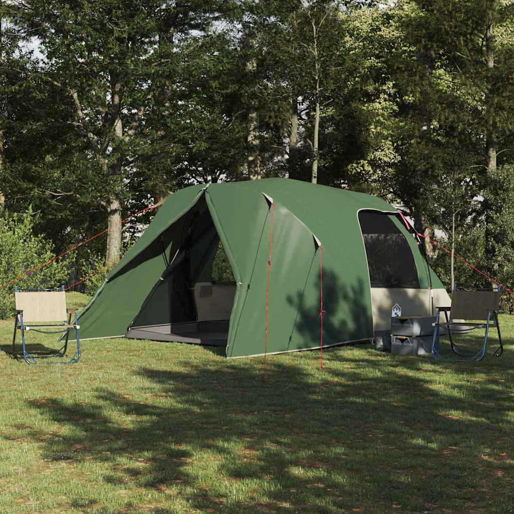 vidaXL Dome Zelt für 6 Personen mit Dach Grün 500 x 314 x 206 cm