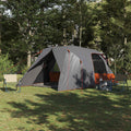 vidaXL Dome Zelt für 6 Personen Grau und Orange 500 x 314 x 206 cm
