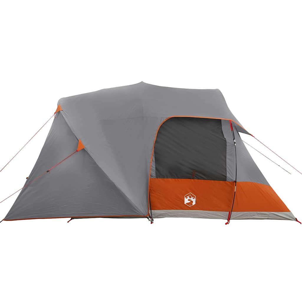 vidaXL Dome Zelt für 6 Personen Grau und Orange 500 x 314 x 206 cm
