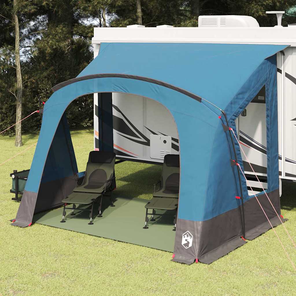 vidaXL Caravan Zelt für 3 Personen mit Dach Grün 330 x 252 x 245 cm