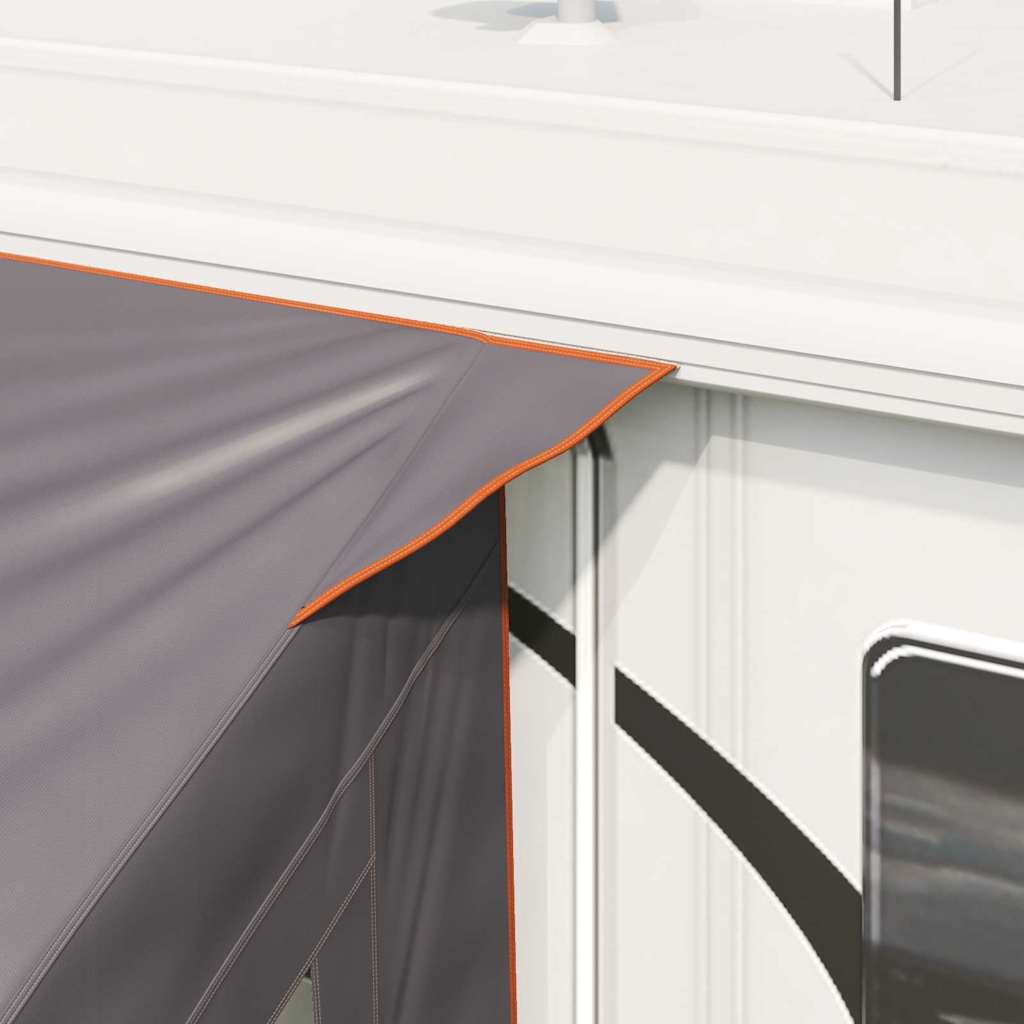 vidaXL Caravan Zelt für 3 Personen Grau und Orange 330 x 252 x 245 cm