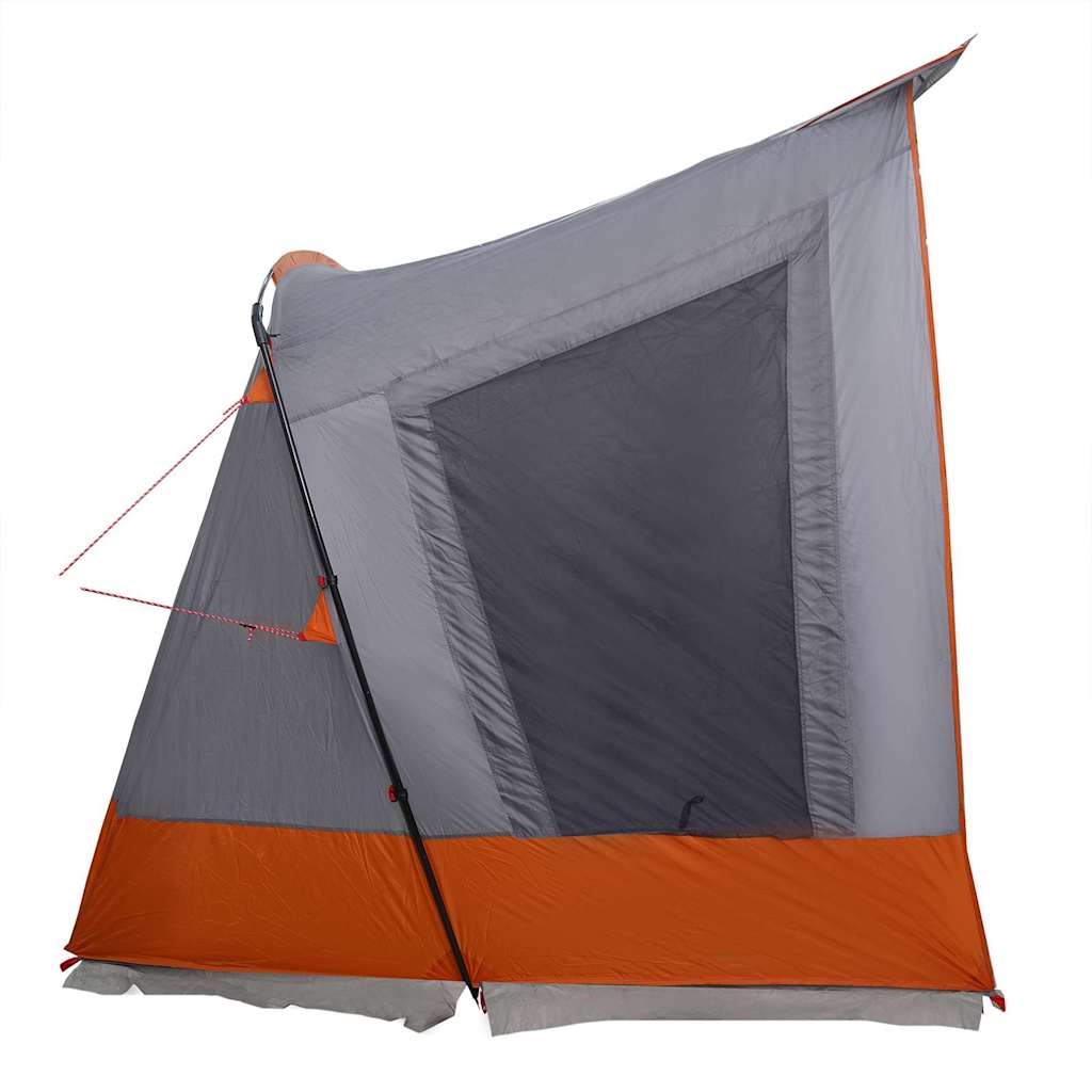 vidaXL Caravan Zelt für 3 Personen Grau und Orange 330 x 252 x 245 cm