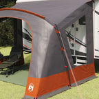vidaXL Caravan-Zelt für 5 Personen Grau und Orange 410 x 275 x 245 cm