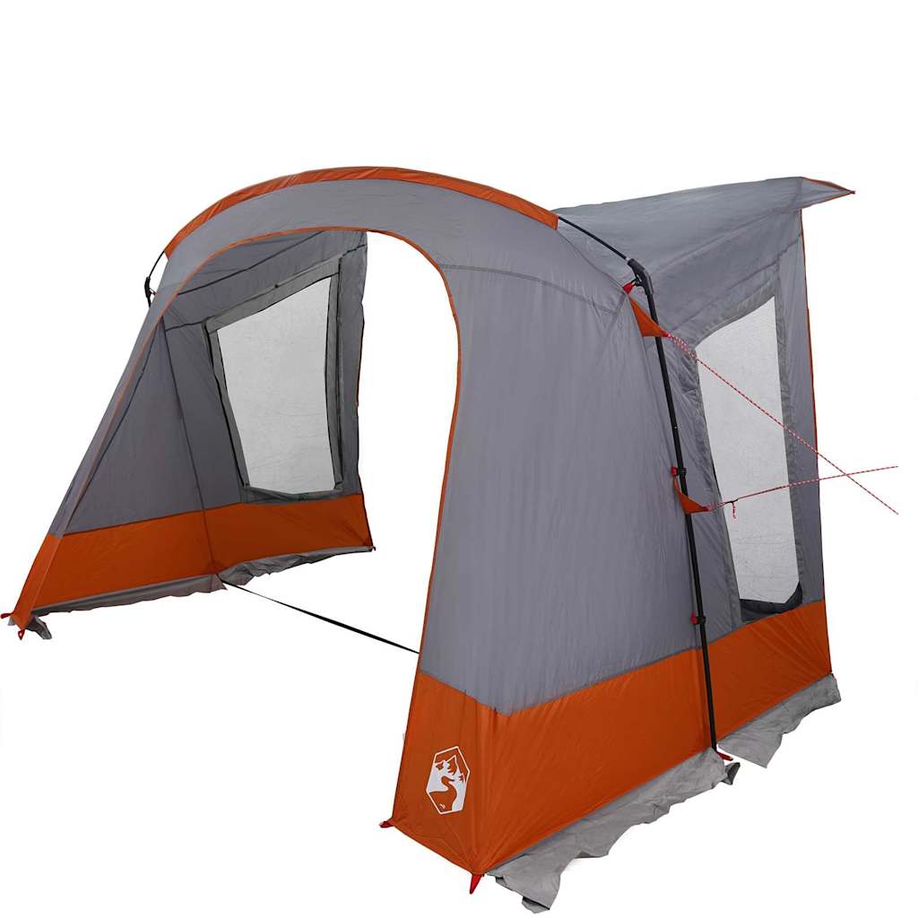 vidaXL Caravan-Zelt für 5 Personen Grau und Orange 410 x 275 x 245 cm