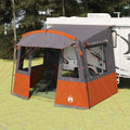 vidaXL Heckzelte für Wohnwagen Grau und Orange 352 x 250 x 240 cm