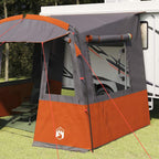 vidaXL Heckzelte für Wohnwagen Grau und Orange 352 x 250 x 240 cm