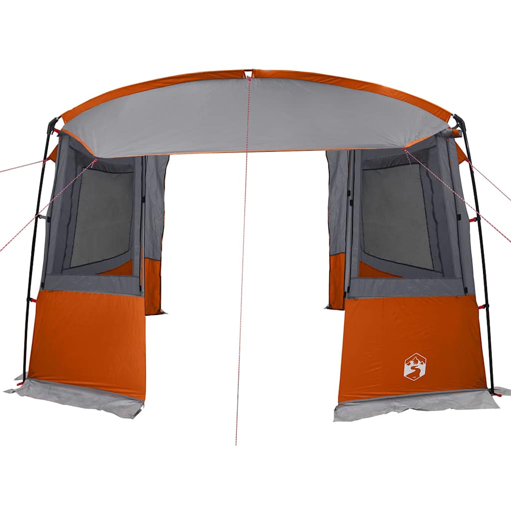vidaXL Heckzelte für Wohnwagen Grau und Orange 352 x 250 x 240 cm