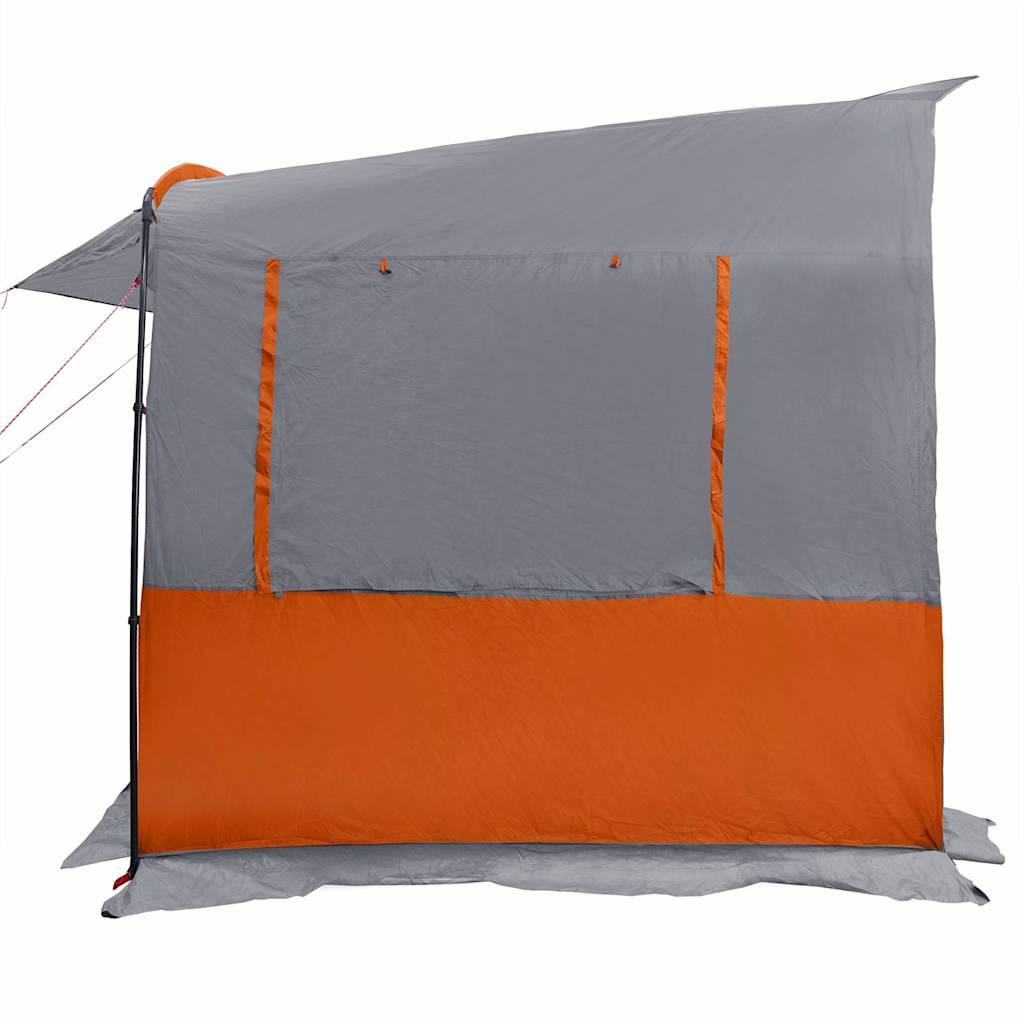 vidaXL Heckzelte für Wohnwagen Grau und Orange 352 x 250 x 240 cm