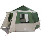 vidaXL Kabine Zelt 12-Personen Grün und Weiß 405 x 405 x 273 cm