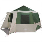 vidaXL Kabine Zelt 12-Personen Grün und Weiß 405 x 405 x 273 cm