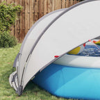 vidaXL Pool-Dome Grau und Orange 336 x 322 x 160 cm