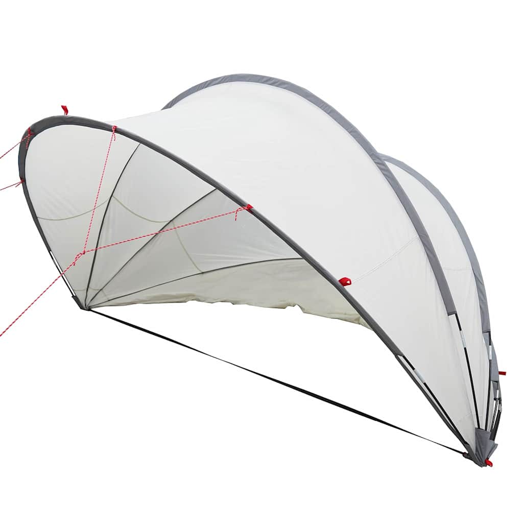 vidaXL Pool-Dome Grau und Orange 336 x 322 x 160 cm