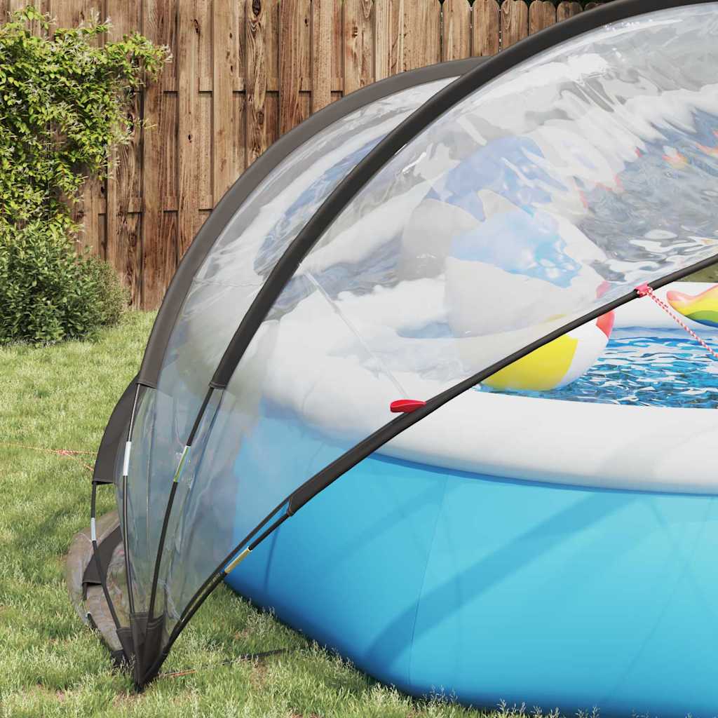 vidaXL Pool-Dome Transparent 336 x 322 x 160 cm PVC