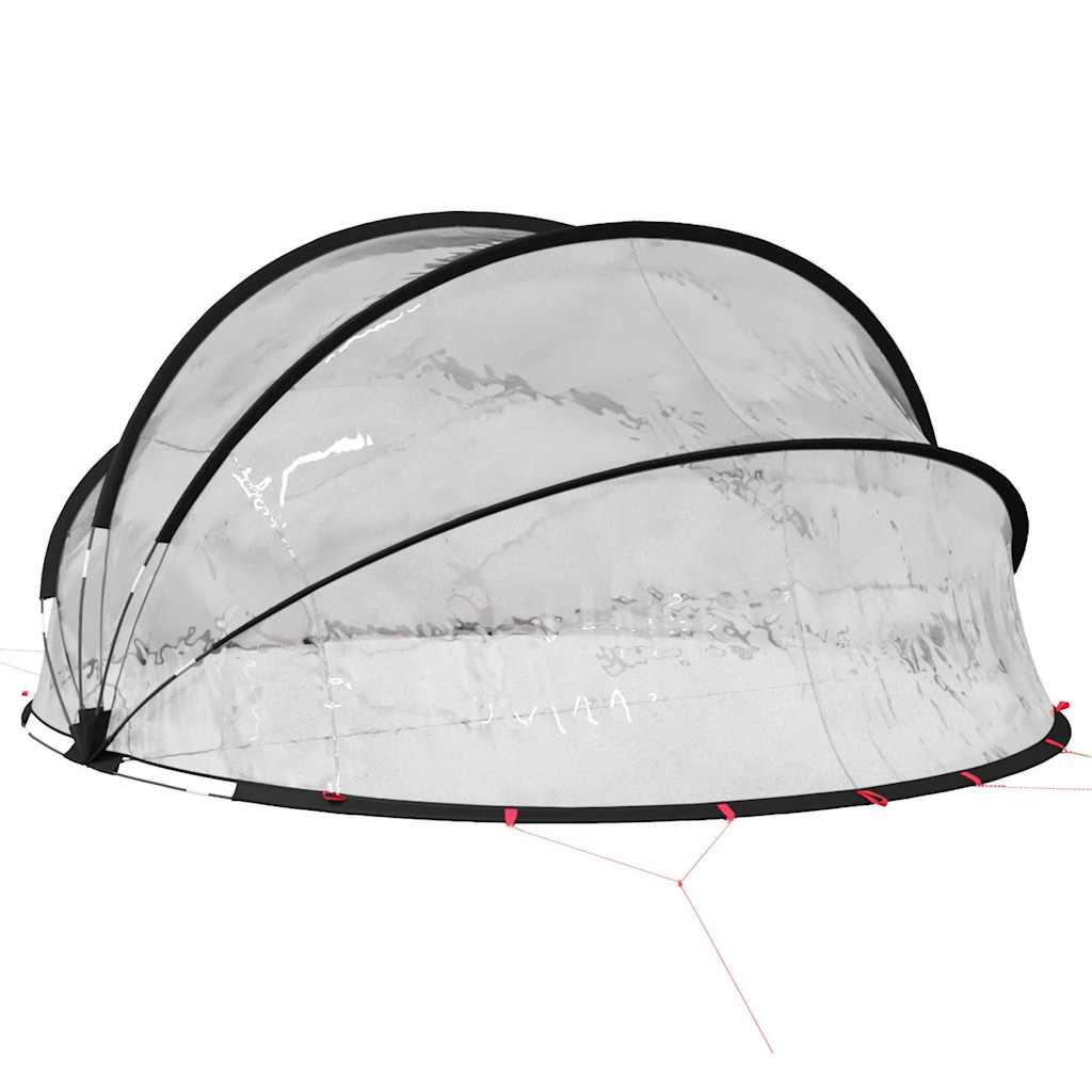vidaXL Pool-Dome Transparent 336 x 322 x 160 cm PVC