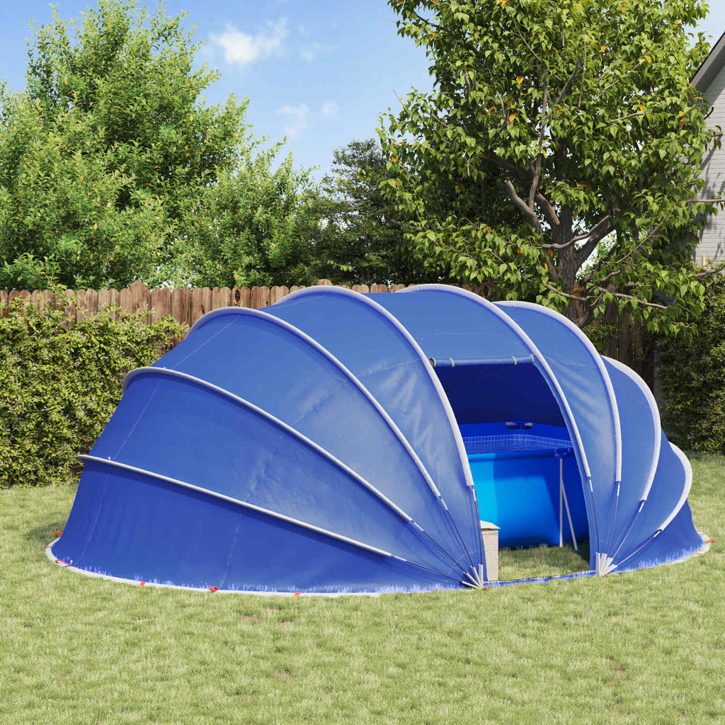vidaXL Poolzelt Kuppel Grün 538 x 440 x 204 cm
