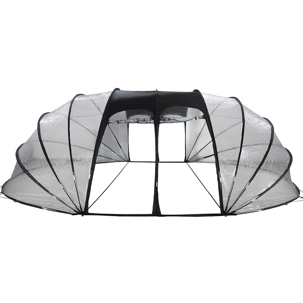 vidaXL Poolzelt Kuppel Transparent 538 x 440 x 204 cm PVC