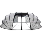 vidaXL Poolzelt Kuppel Transparent 538 x 440 x 204 cm PVC