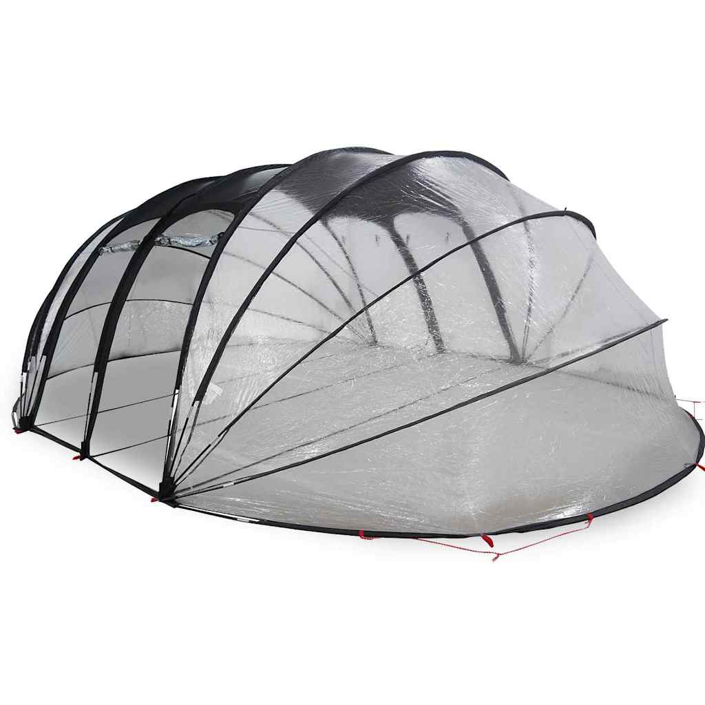 vidaXL Poolzelt Kuppel Transparent 538 x 440 x 204 cm PVC