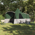 vidaXL Teepee Zelt für 8 Personen mit Dach Grün 720 x 465 x 295 cm