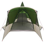 vidaXL Teepee Zelt für 8 Personen mit Dach Grün 720 x 465 x 295 cm