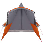 vidaXL Teepee Zelt für 8 Personen Grau und Orange 720 x 465 x 295 cm