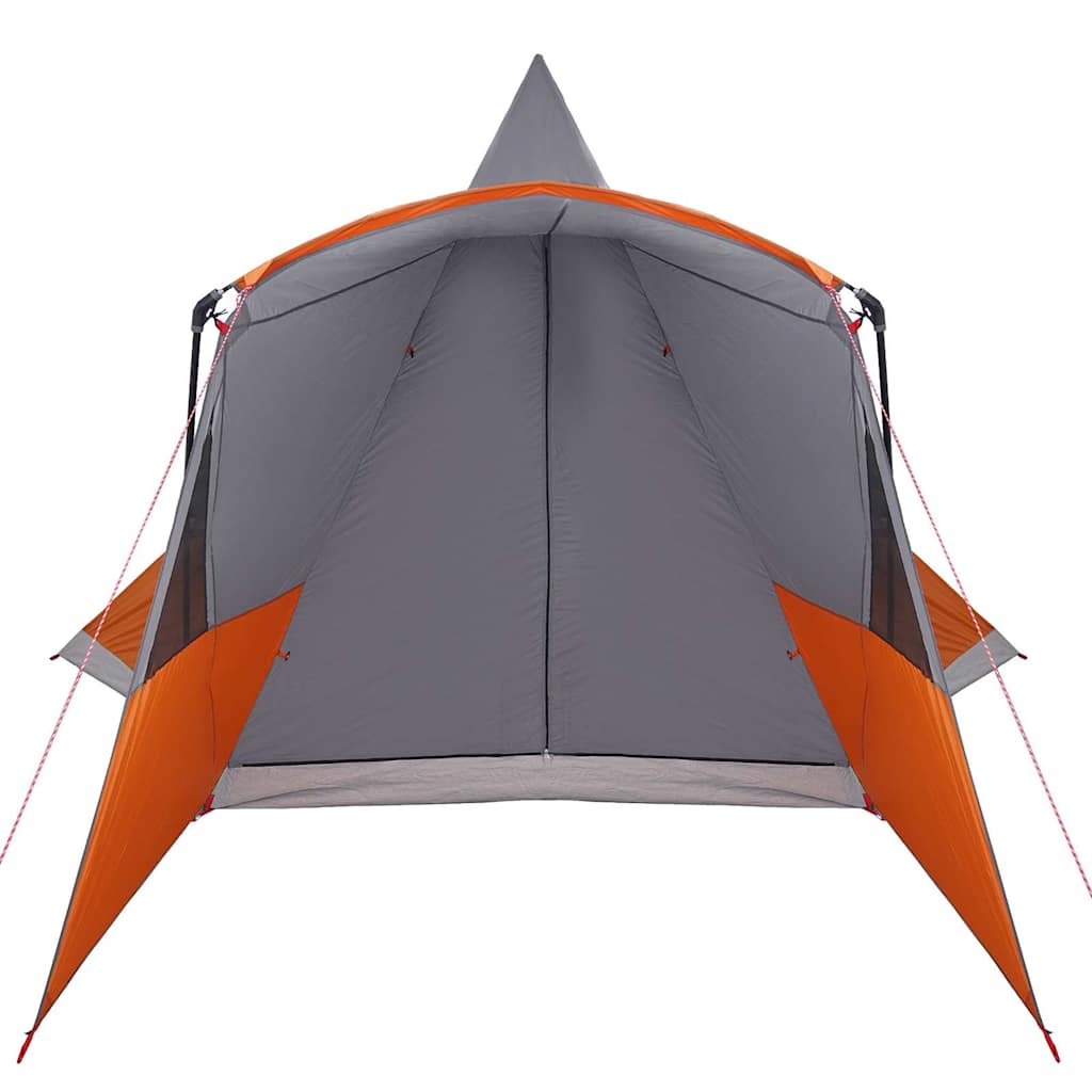 vidaXL Teepee Zelt für 8 Personen Grau und Orange 720 x 465 x 295 cm