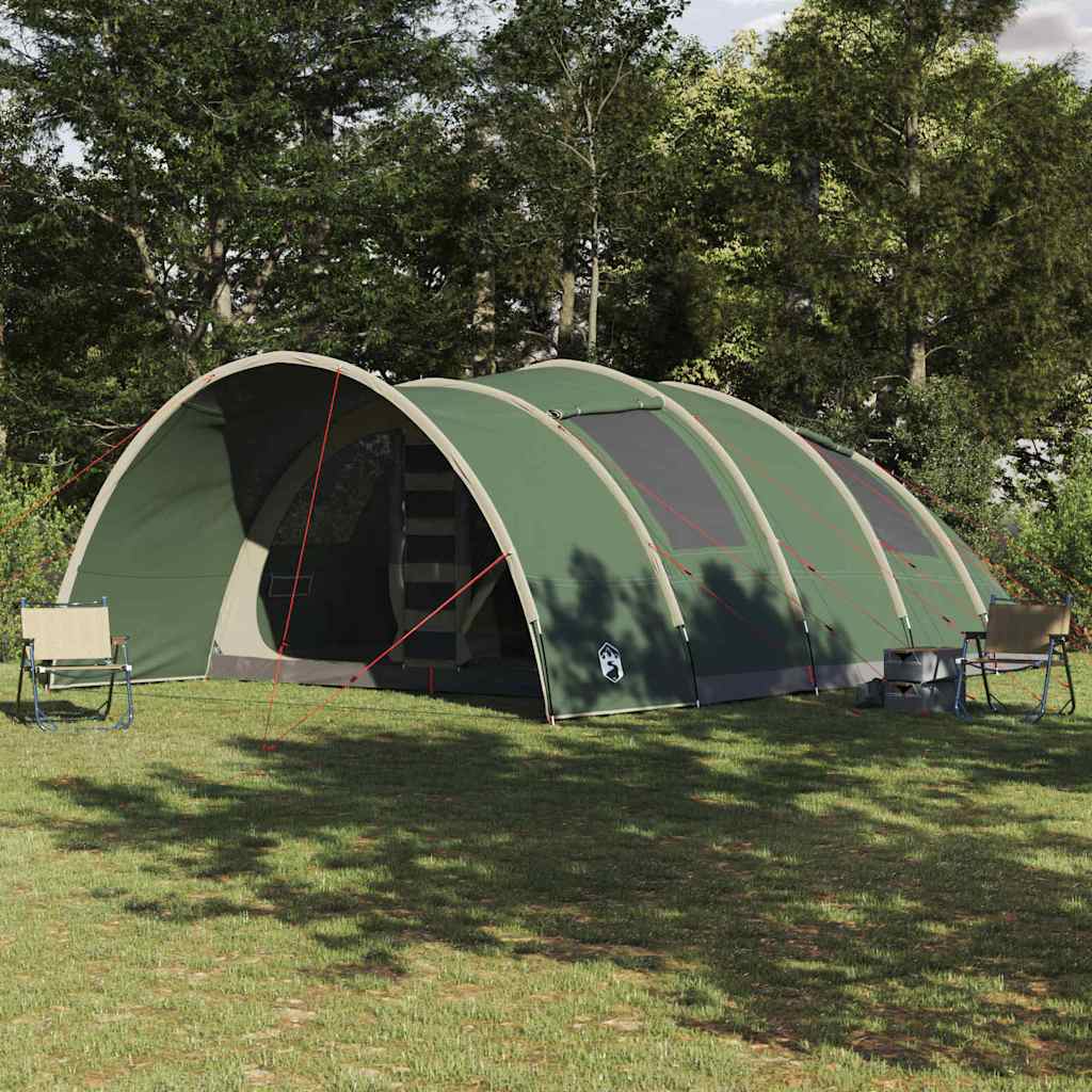 vidaXL Tunnelzelt für 8 Personen mit Dach Grün 710 x 460 x 245 cm
