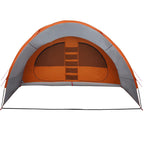 vidaXL Tunnelzelt für 8 Personen Grau und Orange 710 x 460 x 245 cm