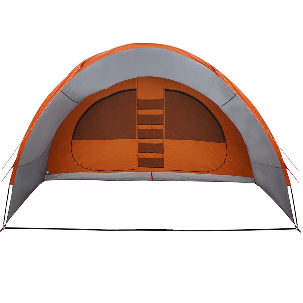 vidaXL Tunnelzelt für 8 Personen Grau und Orange 710 x 460 x 245 cm