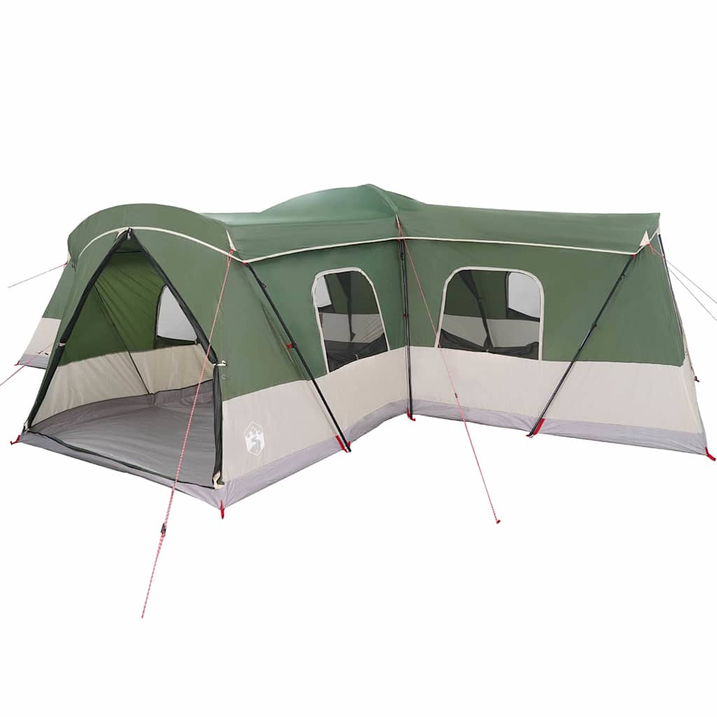 vidaXL Zelt für 16 Personen mit Dach Grün 680 x 510 x 210 cm