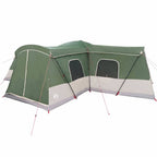 vidaXL Zelt für 16 Personen mit Dach Grün 680 x 510 x 210 cm