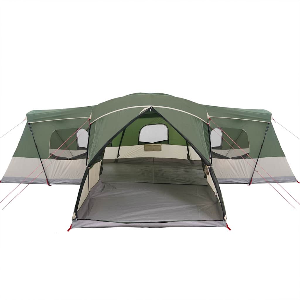 vidaXL Zelt für 16 Personen mit Dach Grün 680 x 510 x 210 cm