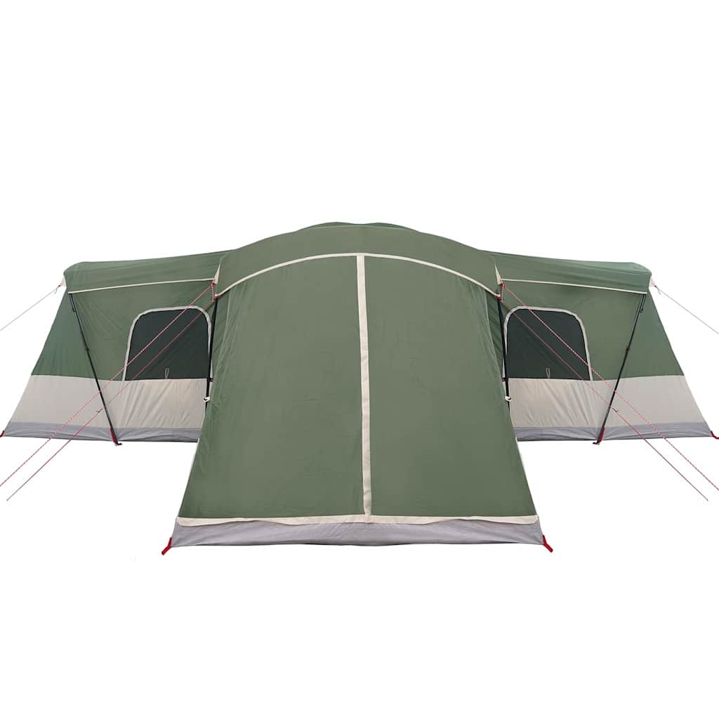 vidaXL Zelt für 16 Personen mit Dach Grün 680 x 510 x 210 cm
