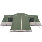 vidaXL Zelt für 16 Personen mit Dach Grün 680 x 510 x 210 cm