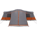 vidaXL Zelt für 16 Personen Grau und Orange 680 x 510 x 210 cm