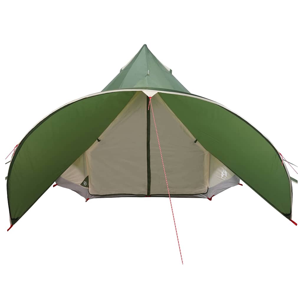 vidaXL Teepee Zelt für 3 Personen Grün und Grau 312 x 312 x 197 cm