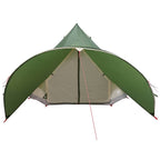 vidaXL Teepee Zelt für 3 Personen Grün und Grau 312 x 312 x 197 cm