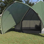 vidaXL Teepee Zelt für 7 Personen Grün und Grau 600 x 600 x 347 cm