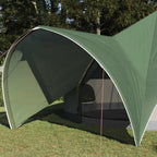 vidaXL Teepee Zelt für 9 Personen Grün und Grau 502 x 502 x 297 cm
