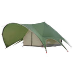 vidaXL Teepee Zelt für 9 Personen Grün und Grau 502 x 502 x 297 cm