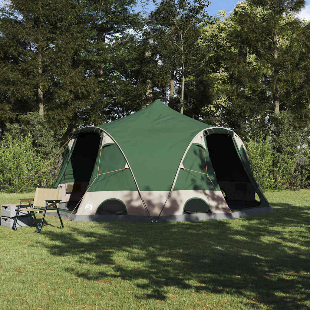 vidaXL Dome Zelt für 4 Personen mit Dach Grün 455 x 252 x 178 cm